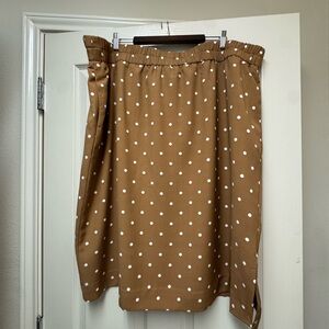 Plus Size Polka Dot Skirt